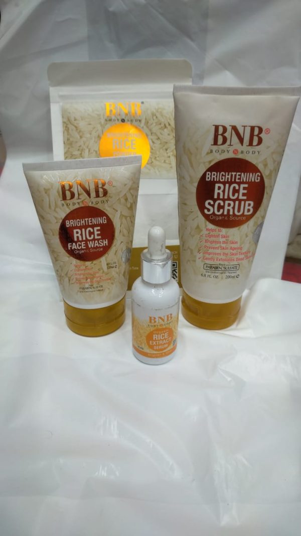 Bnb-rice Whitening And Glowing Facial Kit